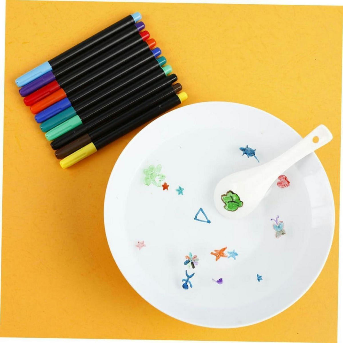 SCHREIBWARENSET 20-teiliges Set Wassermalstifte löschbar - Multicolor, Kunststoff (1.1/1.1/14.8cm)
