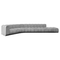 ECKSOFA modulares Sofa Tilmo-L2 - 490x194x70 cm Grau - Hellgrau, Holzwerkstoff/Textil (490/194cm) - ALTDECOR