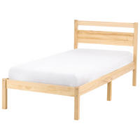 POSTEL s roštem 80/200 cm Borovicové dřevo Světle hnědá Mercurer - hnědá/světle hnědá, dřevo (80/200cm) - Beliani