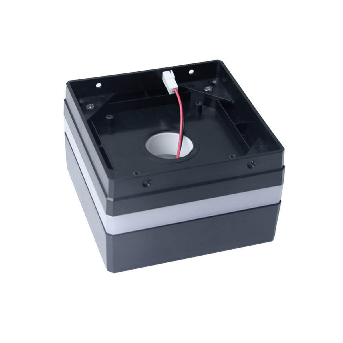 PFOSTENABDECKUNG CALLUX COVER - 3 - Schwarz, Kunststoff (11/7.6cm) - Home Deluxe