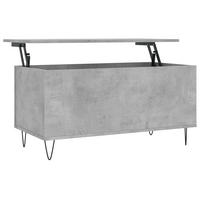 COUCHTISCH Betongrau 90x44,5x45 cm Holzwerkstoff - Grau, Holzwerkstoff (44.5/90/45cm) - furnicato
