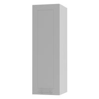 KÜCHENHÄNGESCHRANK Kvantum W4/30 Dust Grey Matt / Weiß Matt 30 / 32,5 / 96cm - Weiß/Grau, Holz/Holzwerkstoff (30/96/32.5cm) - Feldmann-Wohnen