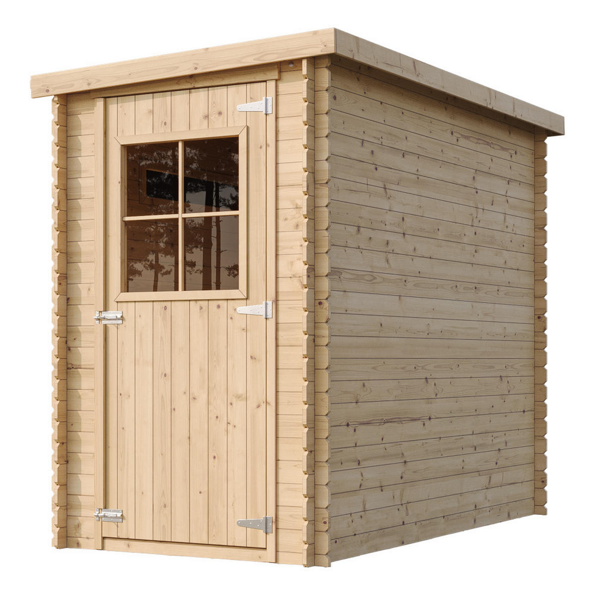 DREVENÝ záhradný domček 2.63 m² TIMBELA M306 - béžová, drevo (144/198/239cm) - Timbela