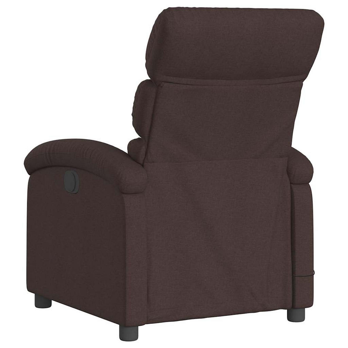 MASSAGESESSEL Elektrisch Dunkelbraun Stoff - Dunkelbraun/Braun, Textil (147/80/70cm) - vidaXL