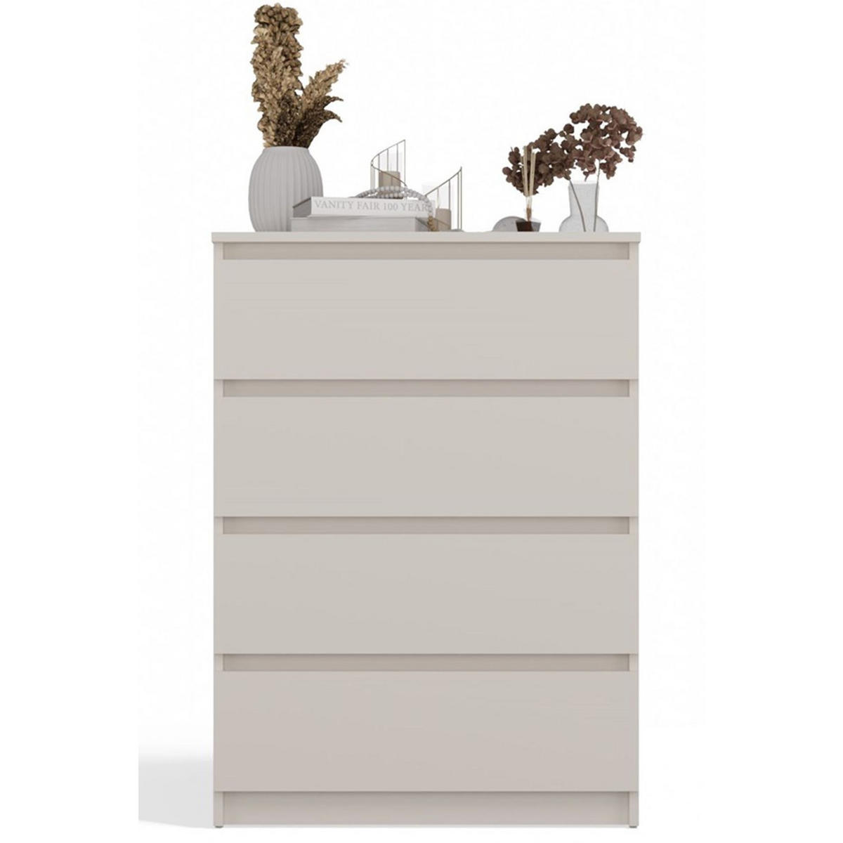 KOMMODE Malwa greige, 97 x 70 x 40 cm - Kaschmir, Holzwerkstoff (70/97/40cm) - Selsey
