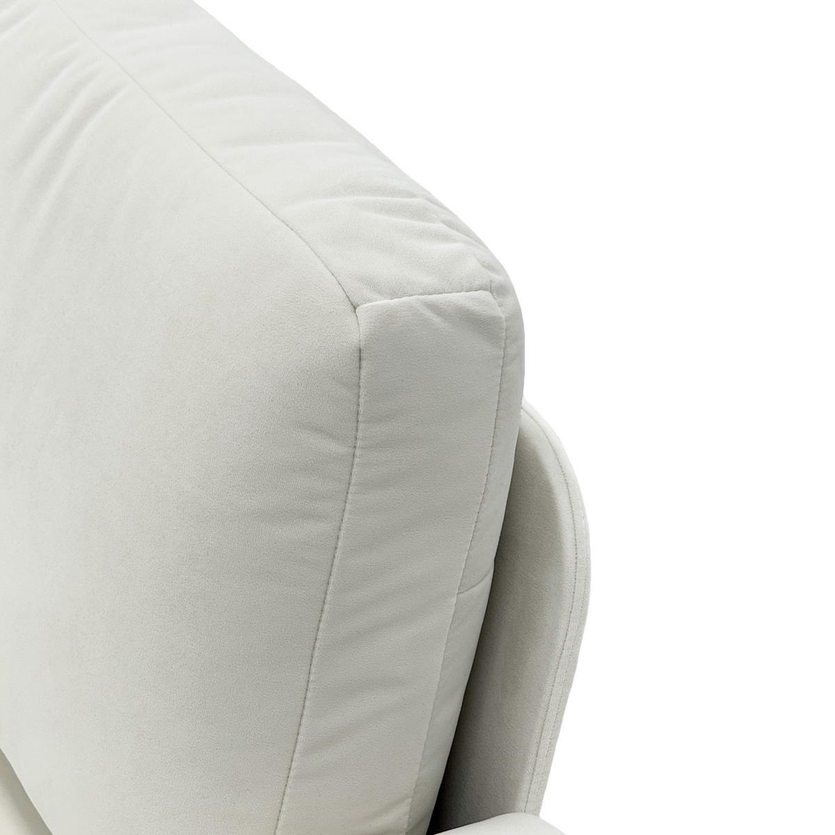 2-SITZER-SOFA DE-35060 mit Federkern Cremeweiß - Creme, Metall (81/92/173.5cm) - ComfortXL