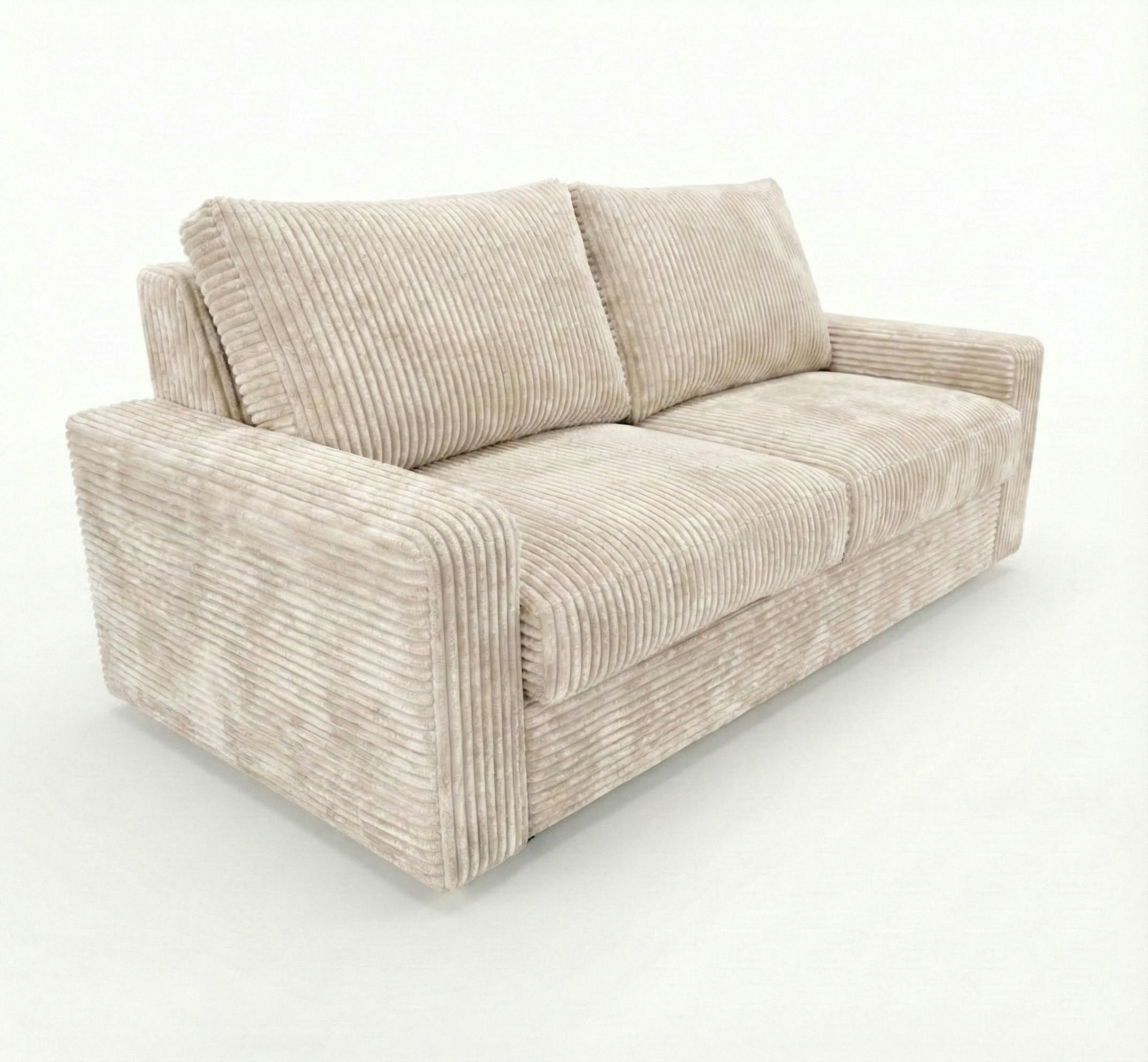 SCHLAFSOFA Siena, sofa mit Bettfunktion, 160x200, Creme - Sandfarben, Textil (200/81/100cm) - AN-Moebel 4u