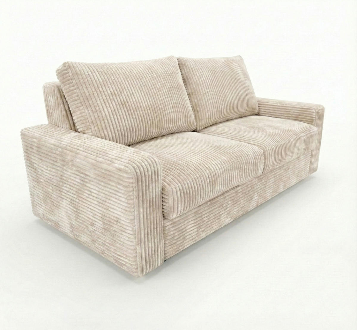 SCHLAFSOFA Siena, sofa mit Bettfunktion, 160x200, Creme - Sandfarben, Textil (200/81/100cm) - AN-Moebel 4u