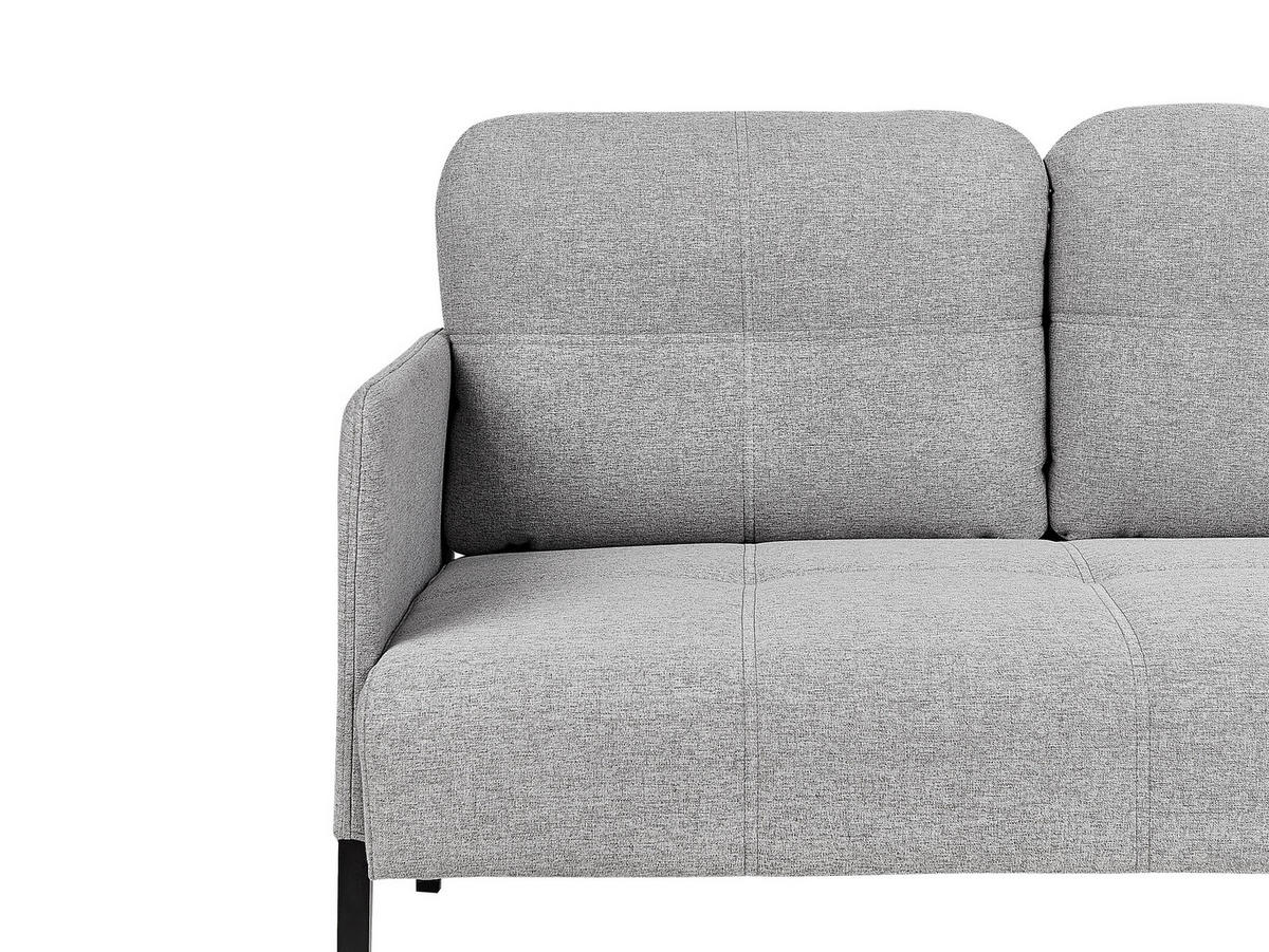 2-SITZER-SOFA grau Lahti - Schwarz/Grau, Textil (124/70/70cm) - Beliani