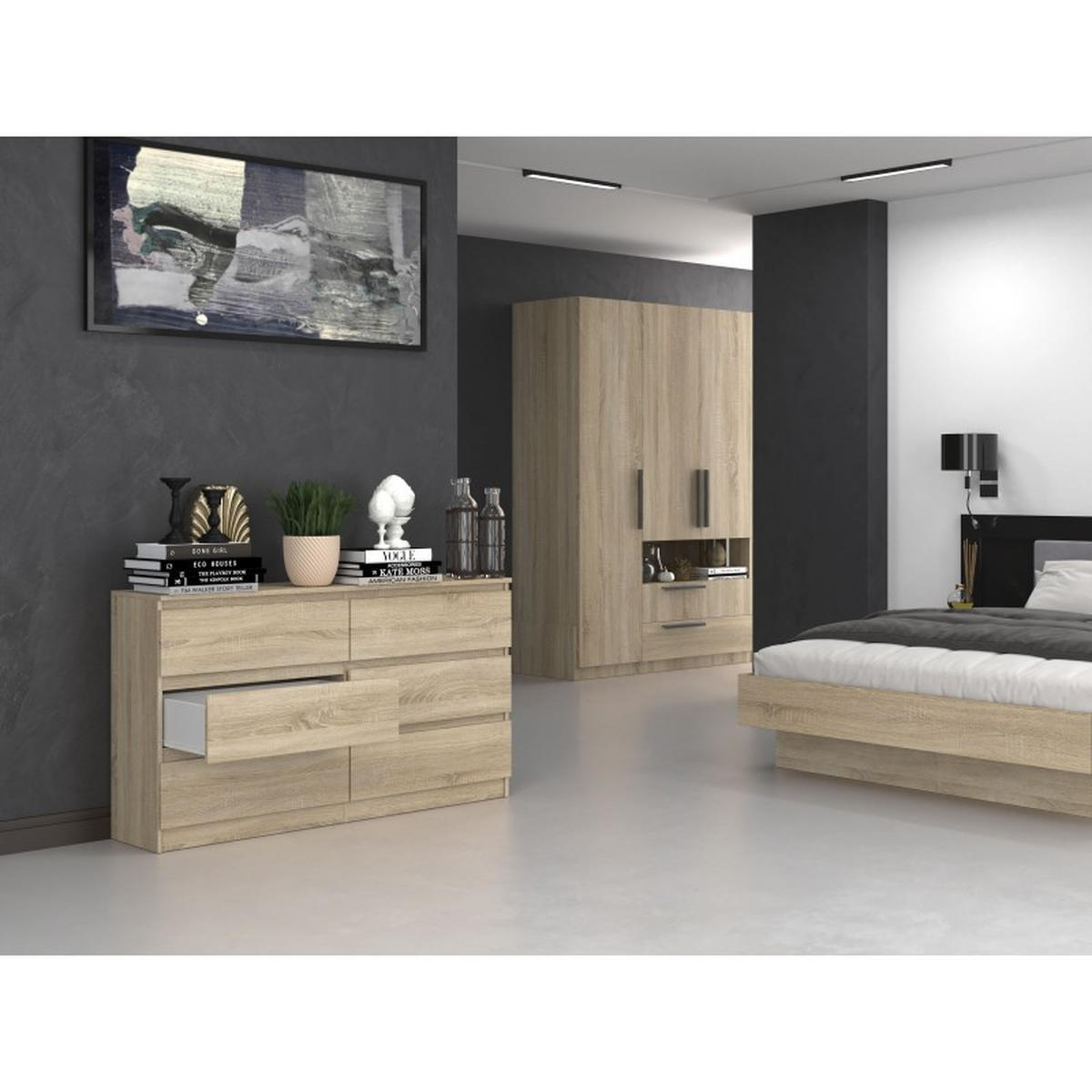 KOMMODE Sonoma Eiche 138/75/40 - Sonoma Eiche, Holzwerkstoff (138/75/40cm) - RAUMHIRSCH FURNITURE