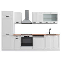 KUHINJSKI BLOK R-Line Bela podeželska hiša/bela 300 cm , DP Hrast - bela, leseni material (300/206.8/60cm) - Vicco