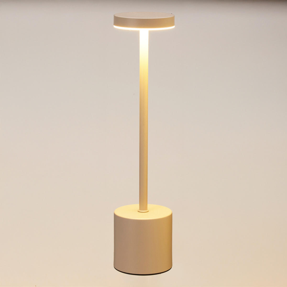 TISCHLEUCHTE Akku Metall 34 cm - Goldfarben, Metall (8/8/34.2cm) - Home Styling Collection