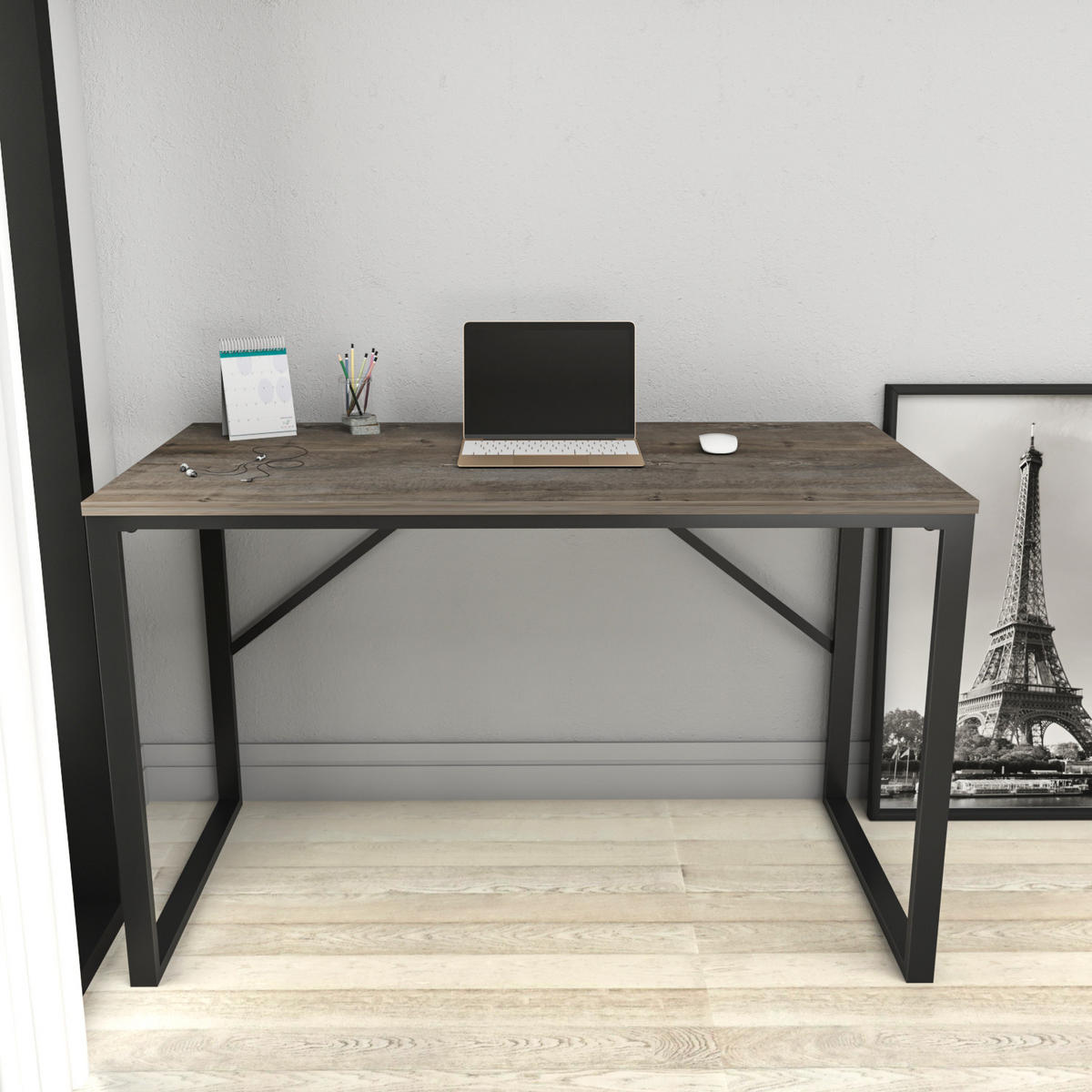 COMPUTERTISCH Layton Schwarz Wenge - Schwarz, Holzwerkstoff (60/120/16cm) - Decorotika
