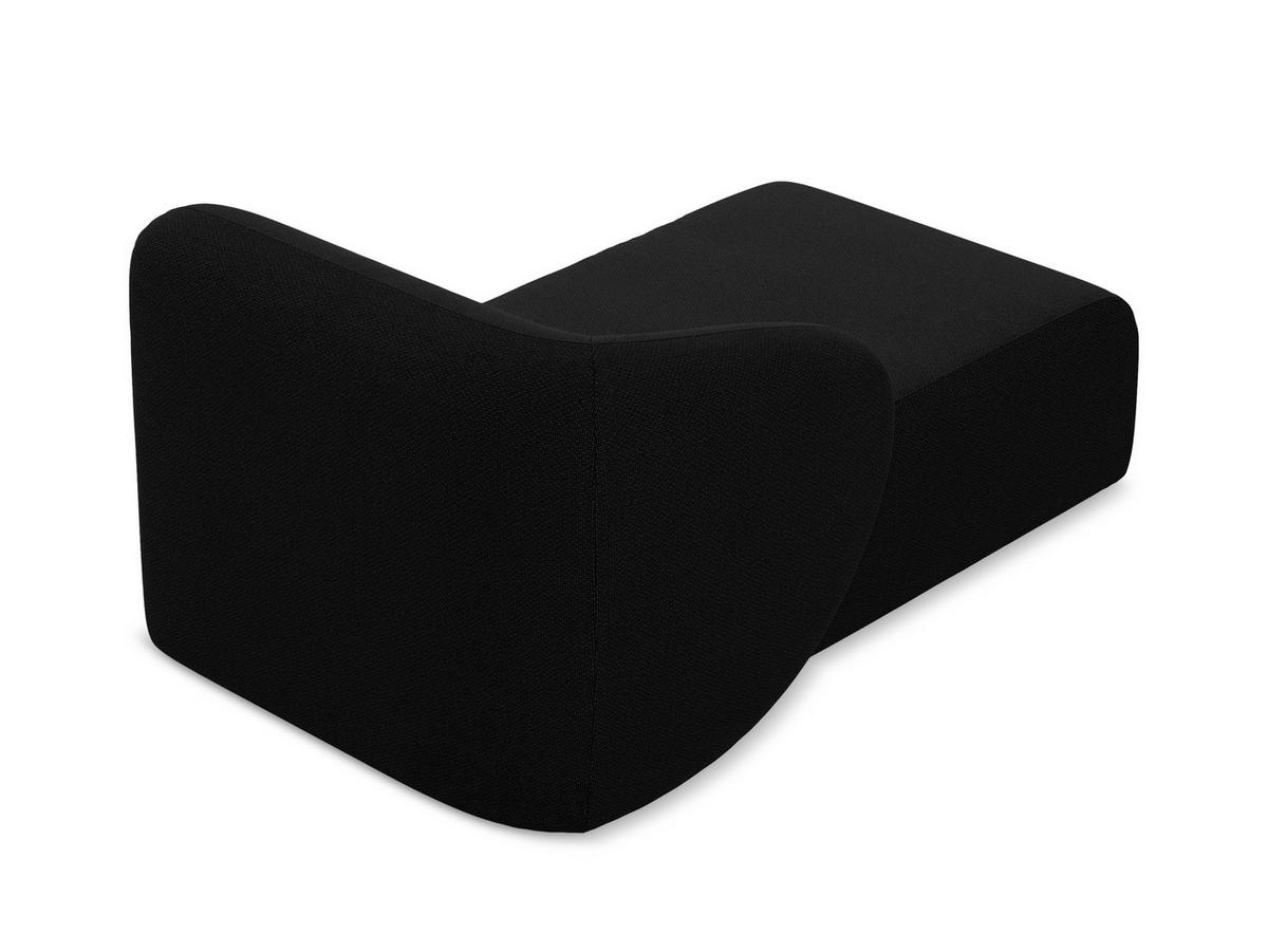 SOFAELEMENT Rechts Samt Stoff Rot - Weinrot/Schwarz, Holzwerkstoff/Kunststoff (101/77/175cm) - Makamii