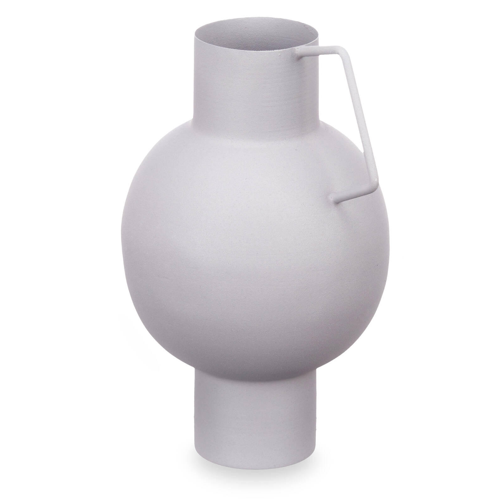 VASE Metall Pastell 23 cm - Hellgrau, Metall (23cm) - Giftdecor
