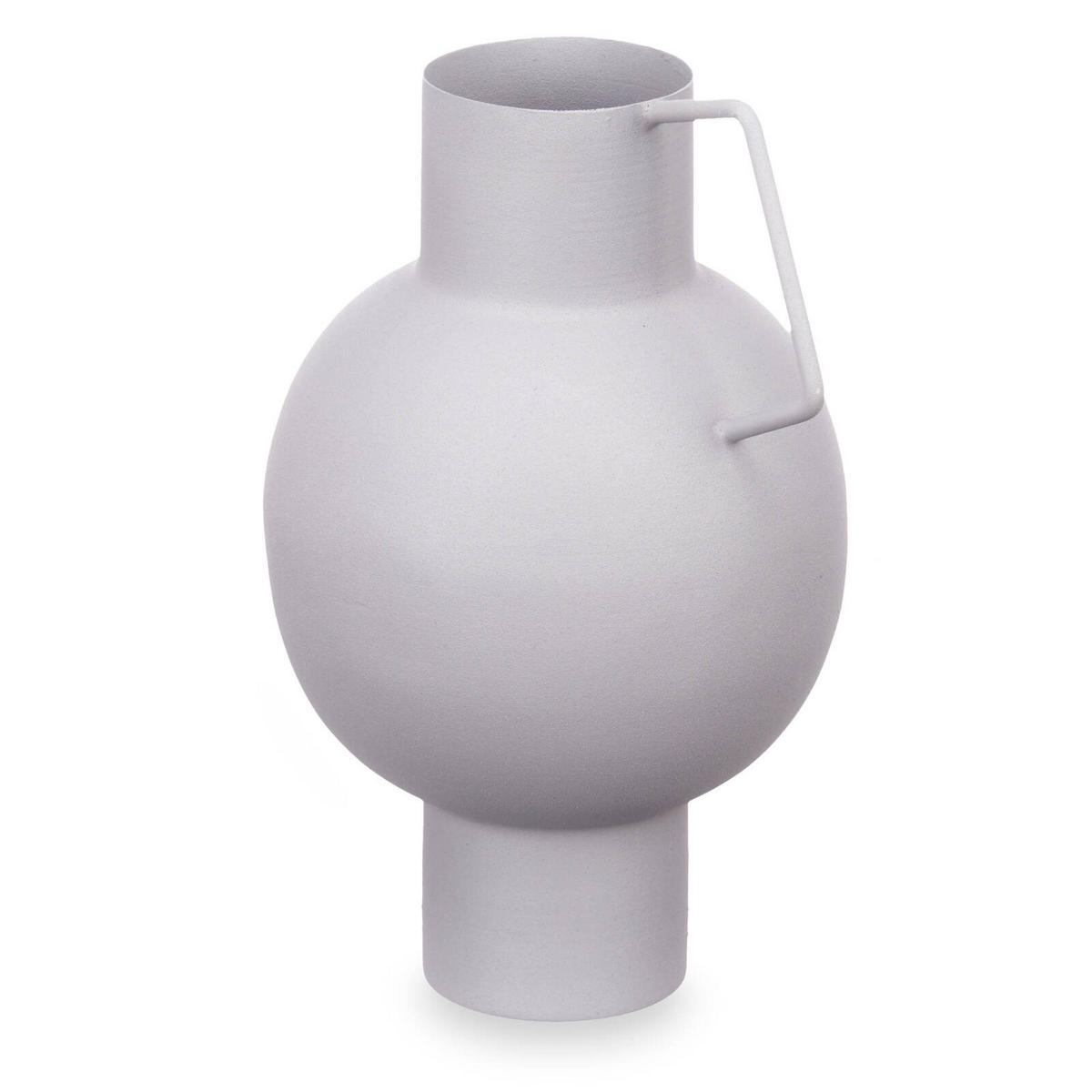 VASE Metall Pastell 23 cm - Hellgrau, Metall (23cm) - Giftdecor