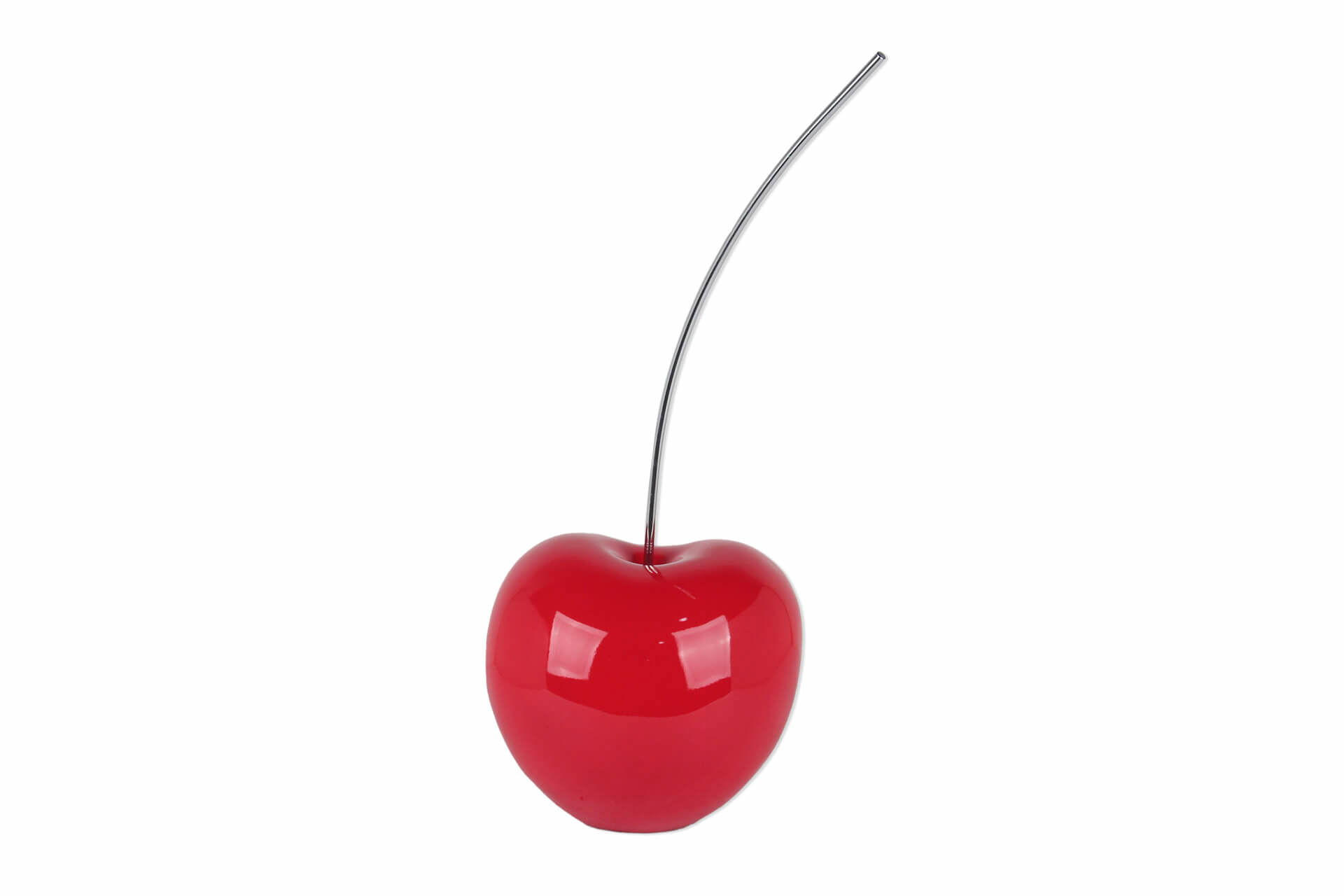 SKULPTUR 27/66 cm - Rot/Silberfarben, Stein (27/66/24cm) - KUNSTLOFT