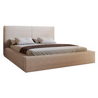 POLSTERBETT 180x200 Morin mit Bettkasten, Boucle, Beige - Beige, Holz/Textil (180/200cm) - Emporius