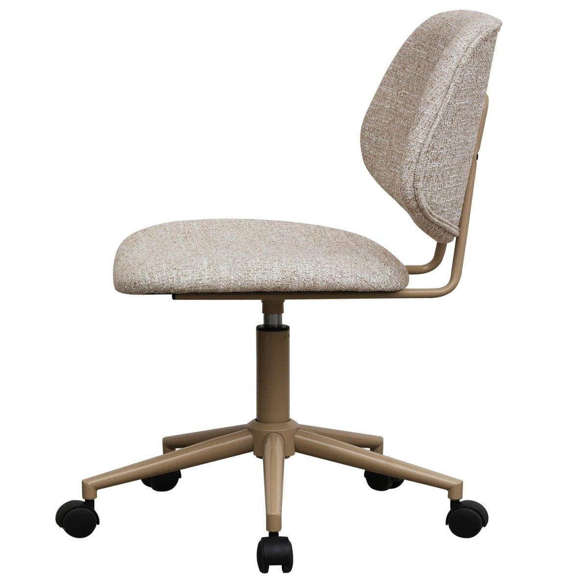 DREHSTUHL höhenverstellbar in Webstoff Beige - Beige, Textil/Metall (60/82/57cm) - Furnhouse