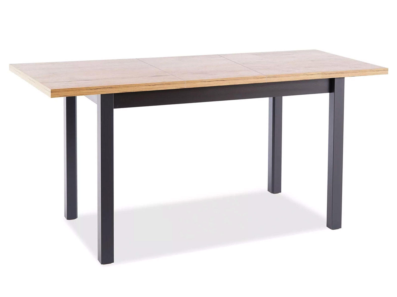 ESSTISCH Adam Artisan Eiche / Schwarz 100-140 / 60 / 75cm - Eichefarben/Schwarz, Holz/Holzwerkstoff (60/140/75cm) - Feldmann-Wohnen