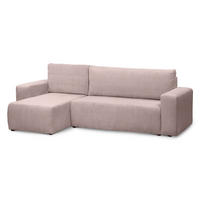 ECKSOFA Kingi Rosa - Rosa, Textil (244/142cm)