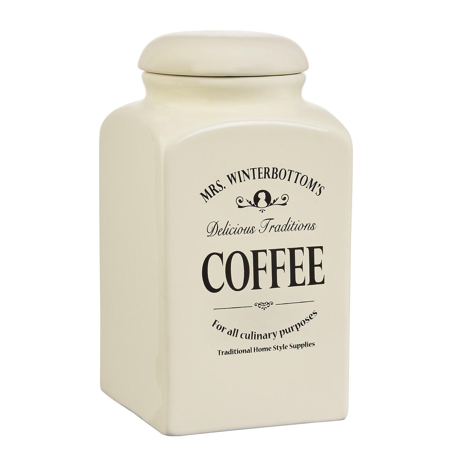 KAFFEEDOSE (2er Set) Mrs. Winterbottom's - Beige, Keramik (11/21cm) - BUTLERS