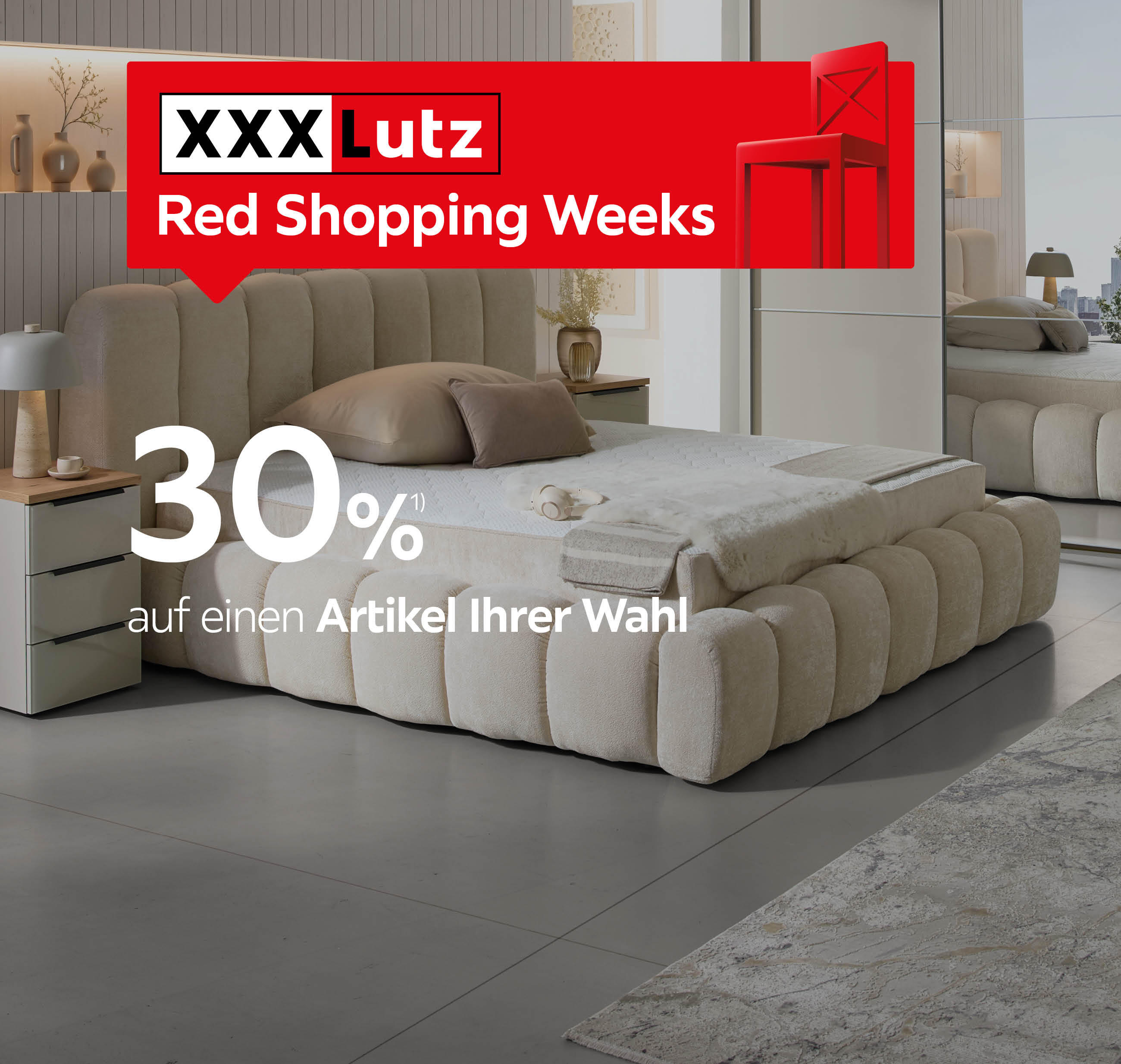 30% auf einen Artikel Ihrer Wahl