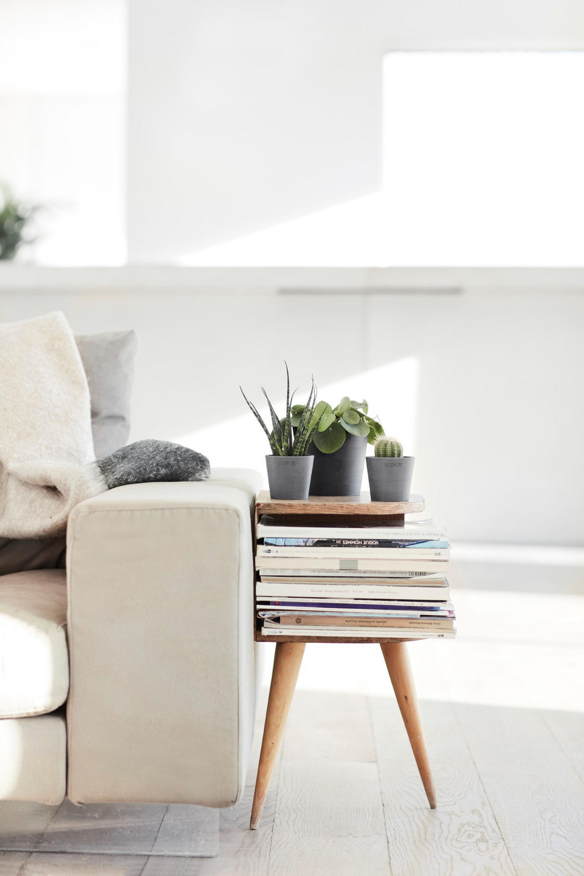 BLUMENTOPF Amsterdam 13/11,4 cm Grau - Grau, Kunststoff (13/11.4cm) - Ecopots