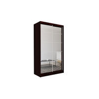 ŠATNÍ SKŘÍŇ S POSUVNÝMI DVEŘMI FIORELLA, 150/216/61 cm 2dveřová se zrcadlem, dekor wenge - barva Wenge, kompozitní dřevo (150/216/61cm) - MASSENO