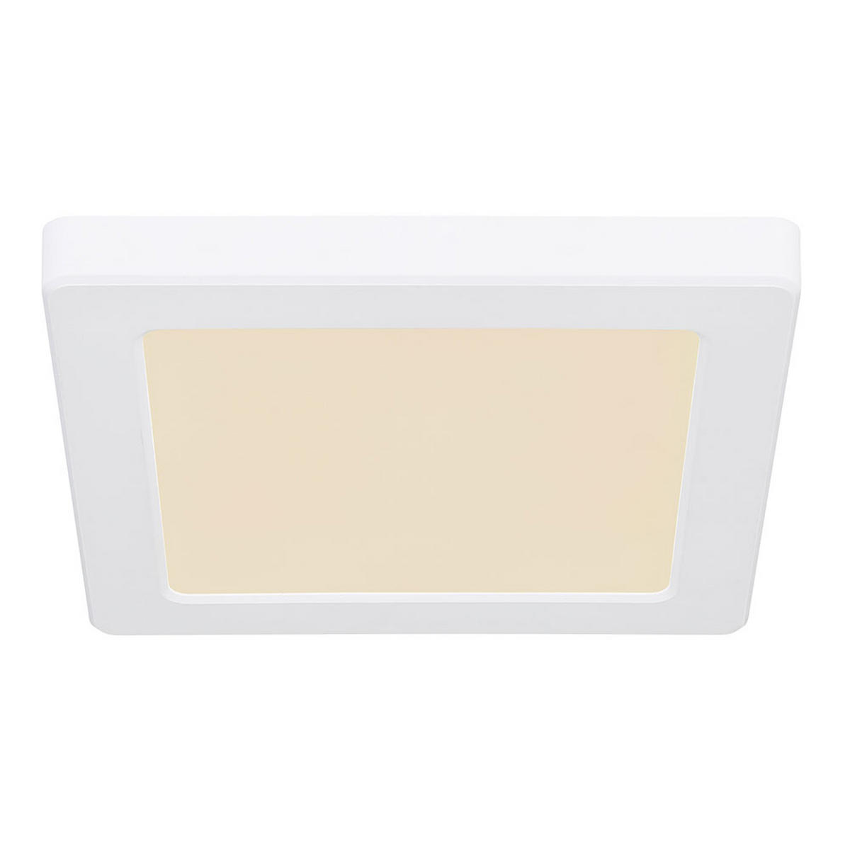 LED DECKENPANEL Kunststoff Weiß - Weiß, Kunststoff (16.7/16.7/1.7cm) - Globo Lighting