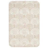 KOUPELNOVÁ PŘEDLOŽKA Vlny - Textura - Béžová 60x90 cm - kašmírová, textil/plast (60/90cm) - OnlyWow