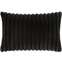 KISSENHÜLLE Raya Streifen Look anthrazit - Anthrazit, Textil (40/60cm) - Magma Heimtexx