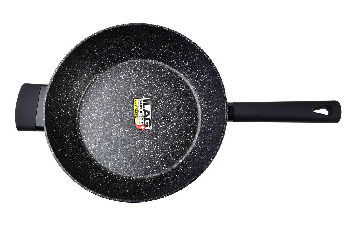 SCHMORPFANNE Valerian Schwarz 48.5/30/9.5 cm Metall - Schwarz, Metall (48.5cm) - Mondex