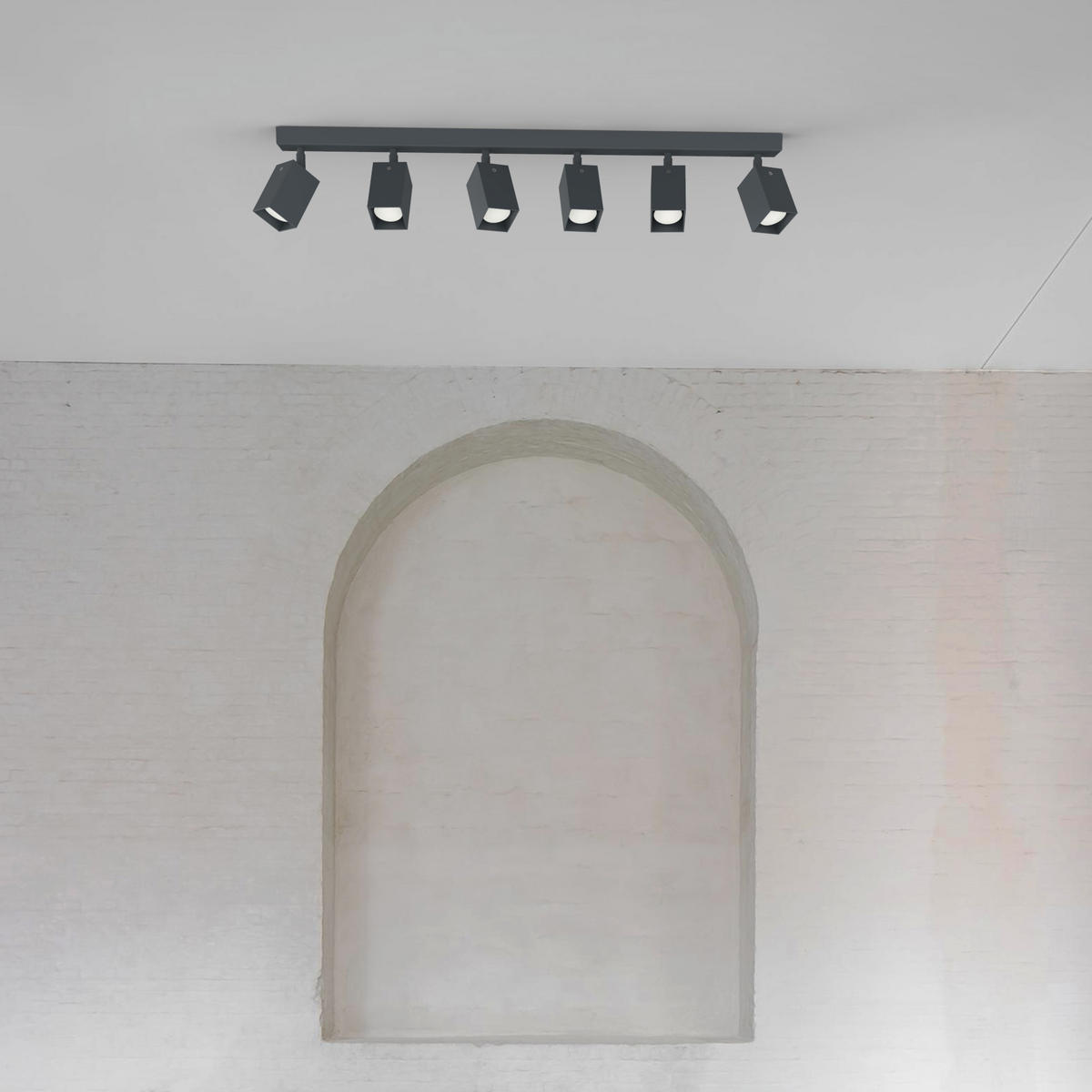 DECKENLEUCHTE - Anthrazit, Metall (6/90/18cm) - Lumicom