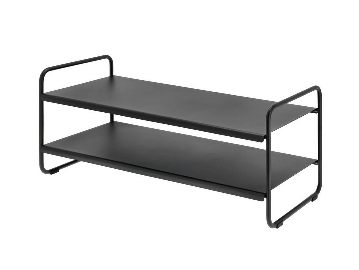 SCHUHREGAL A-Collection schwarz schmal 33/80/33 cm - Schwarz, Metall (80/33/33cm) - Zone Denmark