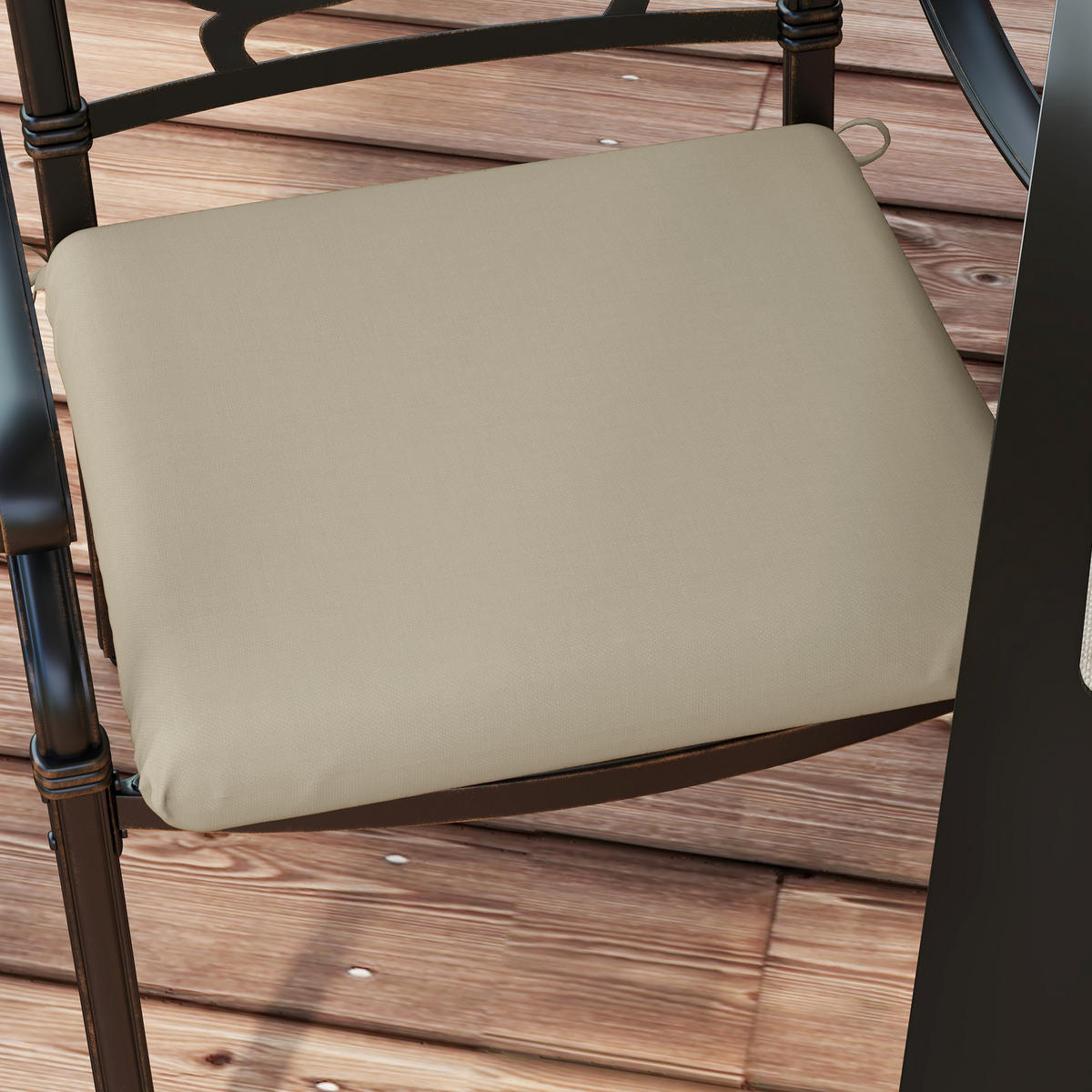 SESSELAUFLAGEN Beige 4 Stück - Beige, Kunststoff (47/7/47cm) - GiPP