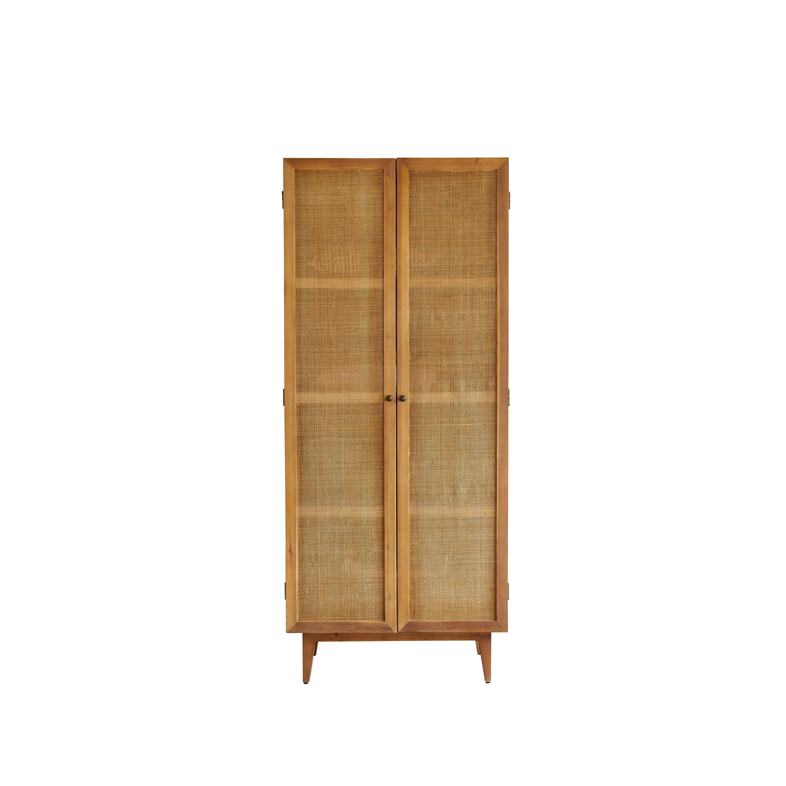 SCHRANK Ninon Natur aus Pinie - Naturfarben, Holz (85/200/55cm) - Tikamoon
