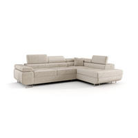 ECKSOFA Monaro Mit Schlaffunktion - Beige, Holzwerkstoff/Textil (275/202cm) - Fun Möbel