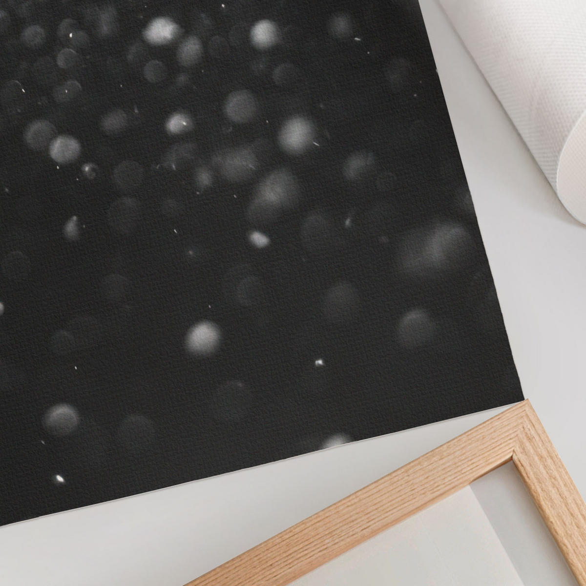 POSTER - 59x84 cm - Soft Structure - Leuchtender Glitzer - Weiß, Textil (59/84/0.1cm) - TULUP
