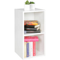 REGAL Melamin 2 Fächer Kompakt CERVINO, Weiß 30x30x60 cm - Weiß, Holz (30/60/30cm) - KADIMA DESIGN