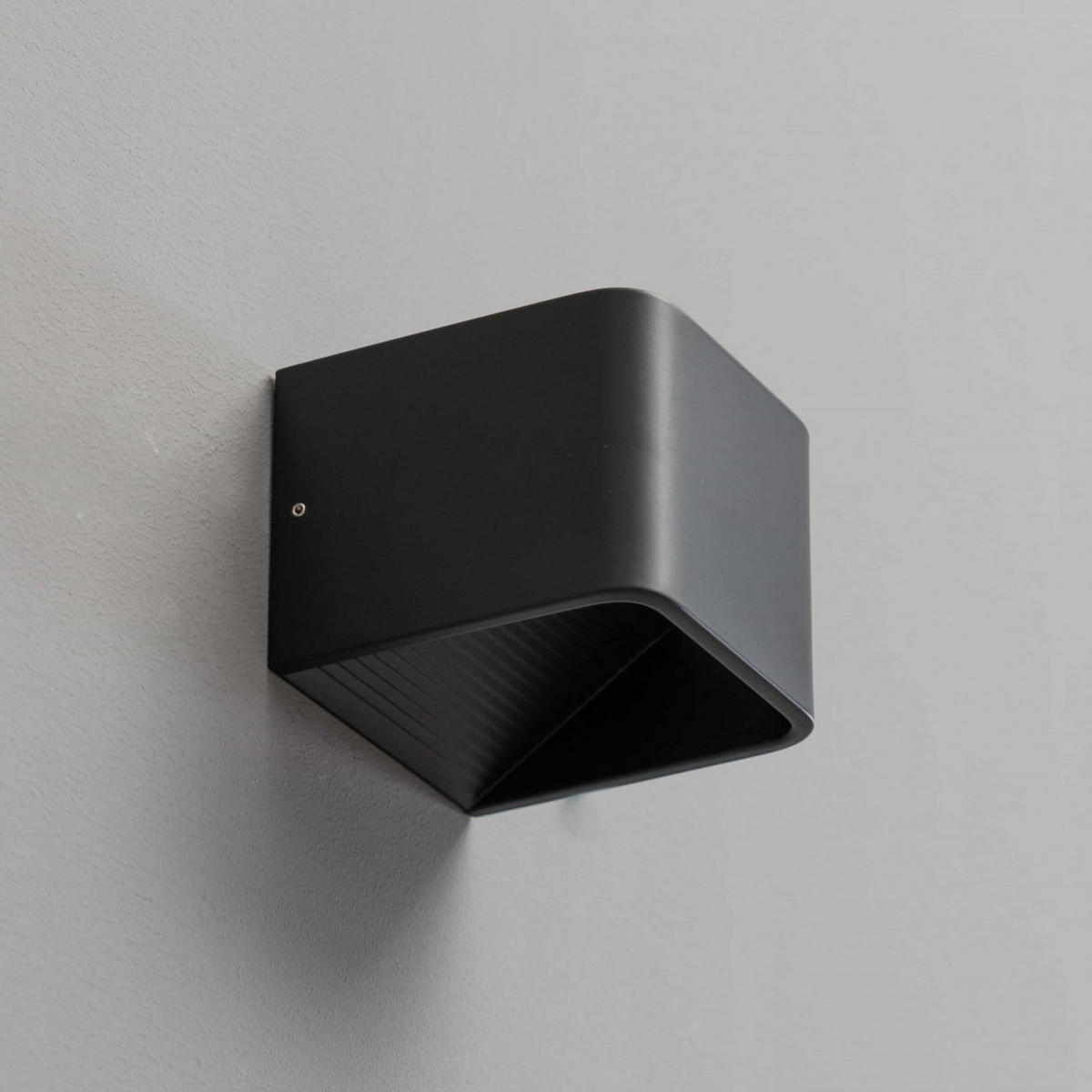 WANDLEUCHTE Quadra, Schwarz, 10cm - Schwarz, Metall (10/8/10cm) - KOSILUM