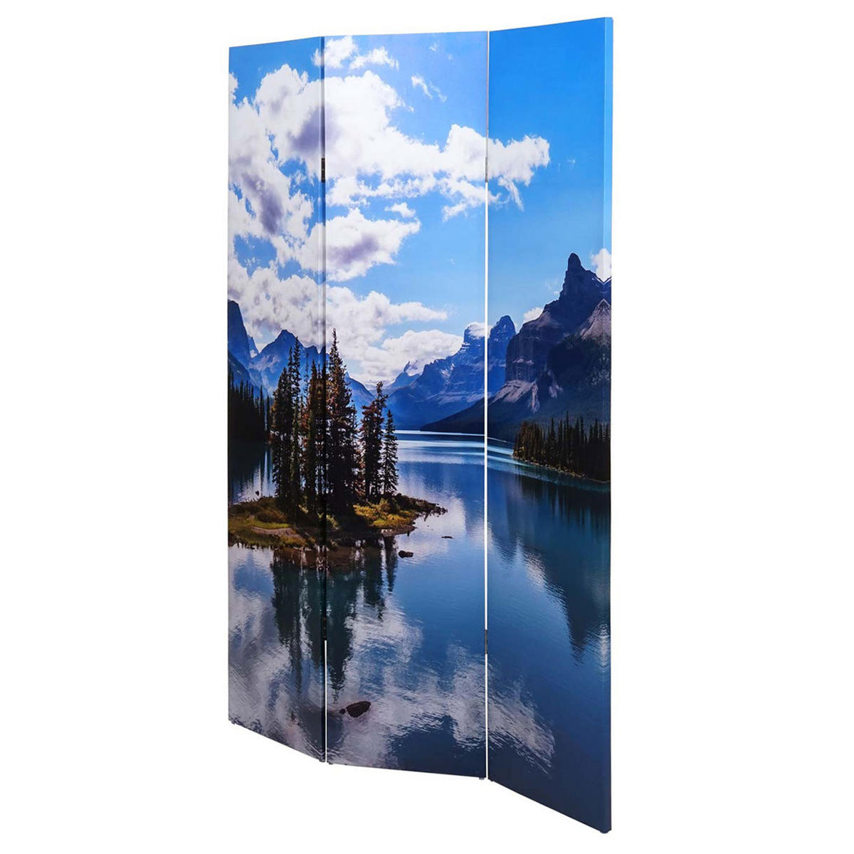 FOTO-PARAVENT Blau - Blau, Holz (121/180/2cm) - MCW