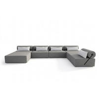 GARTENSOFA BALI XXL - Wetterfeste Balkonmöbel & Lounge Sofa Außen - Moderne Outdoor Couch für Garten - Balkon & Terrasse - Beige - Beige, Kunststoff (448/78/100cm) - Trada