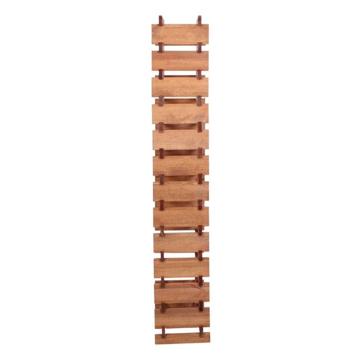 WEINREGAL VINOTECA FLEX PRO HxBxT 177x46x28cm 52 Flaschen auf 13 Ebenen Braun geölt - Braun, Holz (46/177/28cm) - PROREGAL