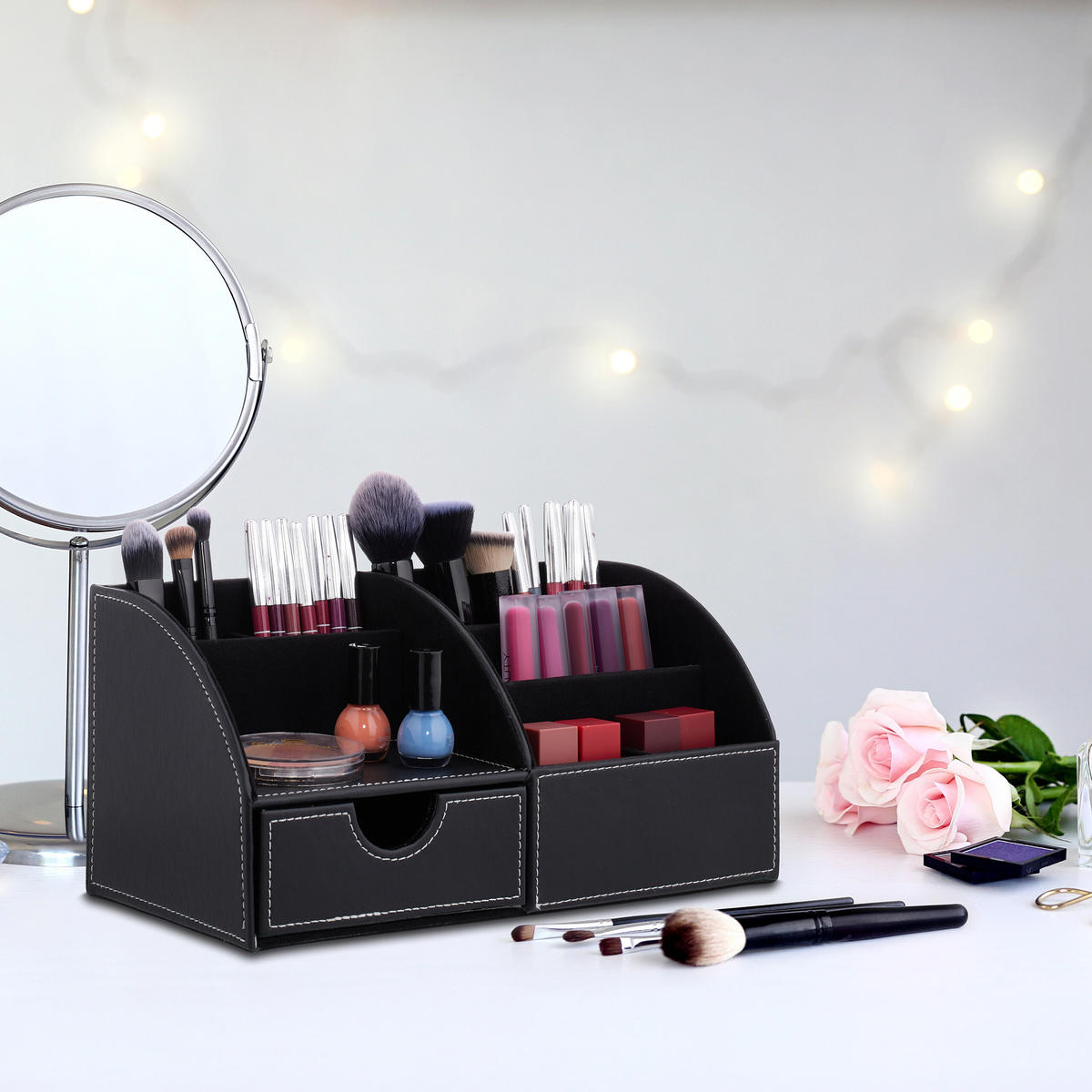 Schwarz, Papier/Kunststoff (15/28.5/14cm) - Relaxdays