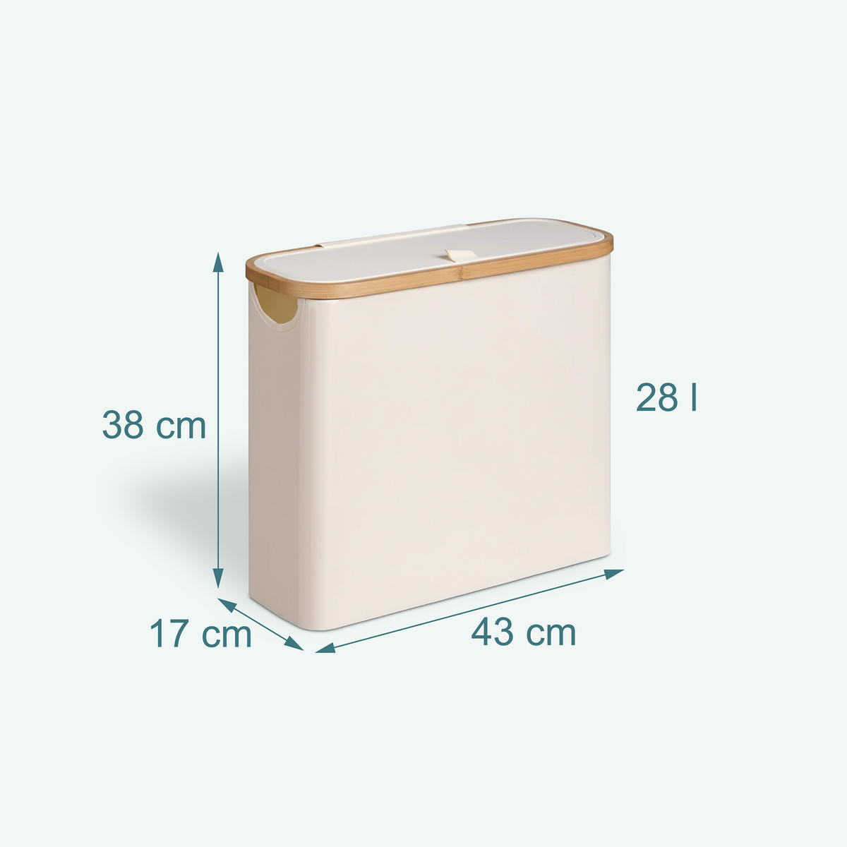 TOILETTENPAPIER-AUFBEWAHRUNG - Beige, Holz/Textil (43/38/17cm) - Relaxdays