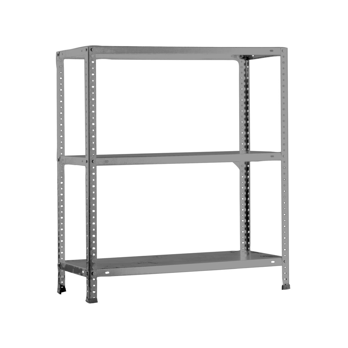 SCHRAUBREGAL PANDA SMALL | HxBxT 100x90x30cm | Fachlast 75kg | Grau - Grau, Metall (90/100/30cm) - PROREGAL