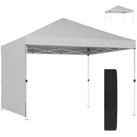 PAVILLON,POP-UP-FALTZELT UPF 50+, höhenverstellbar, 3x3 m ,Weiß - Weiß, Metall (293/270/293cm) - Vallsero