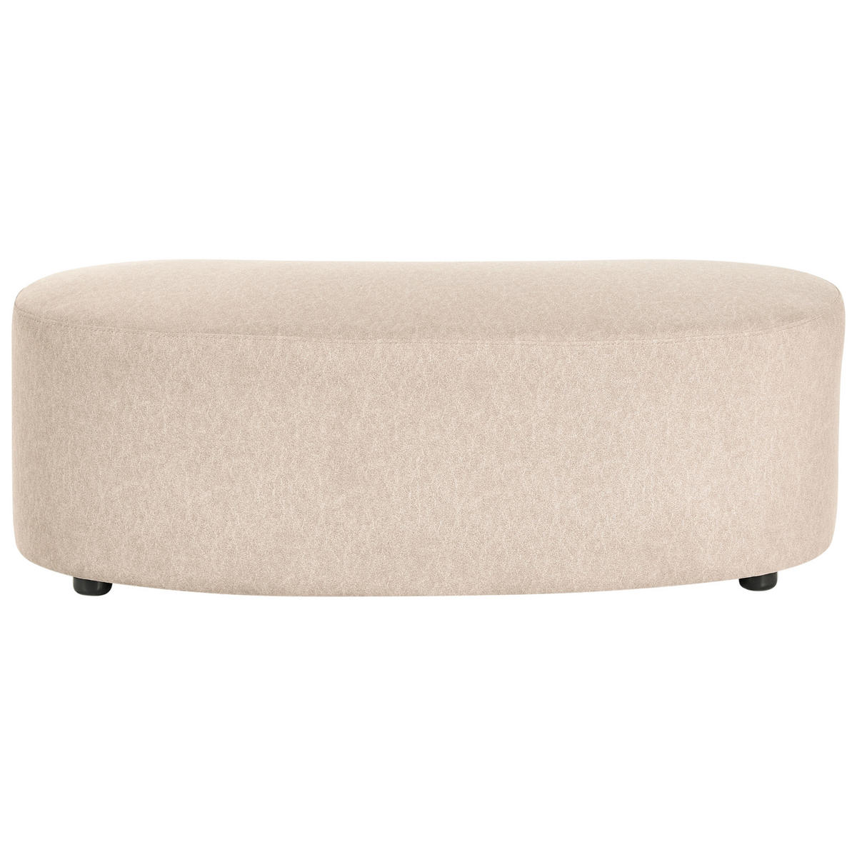 OTTOMANE Stoff Beige Amal - Beige, Textil (120/41/54cm) - Beliani