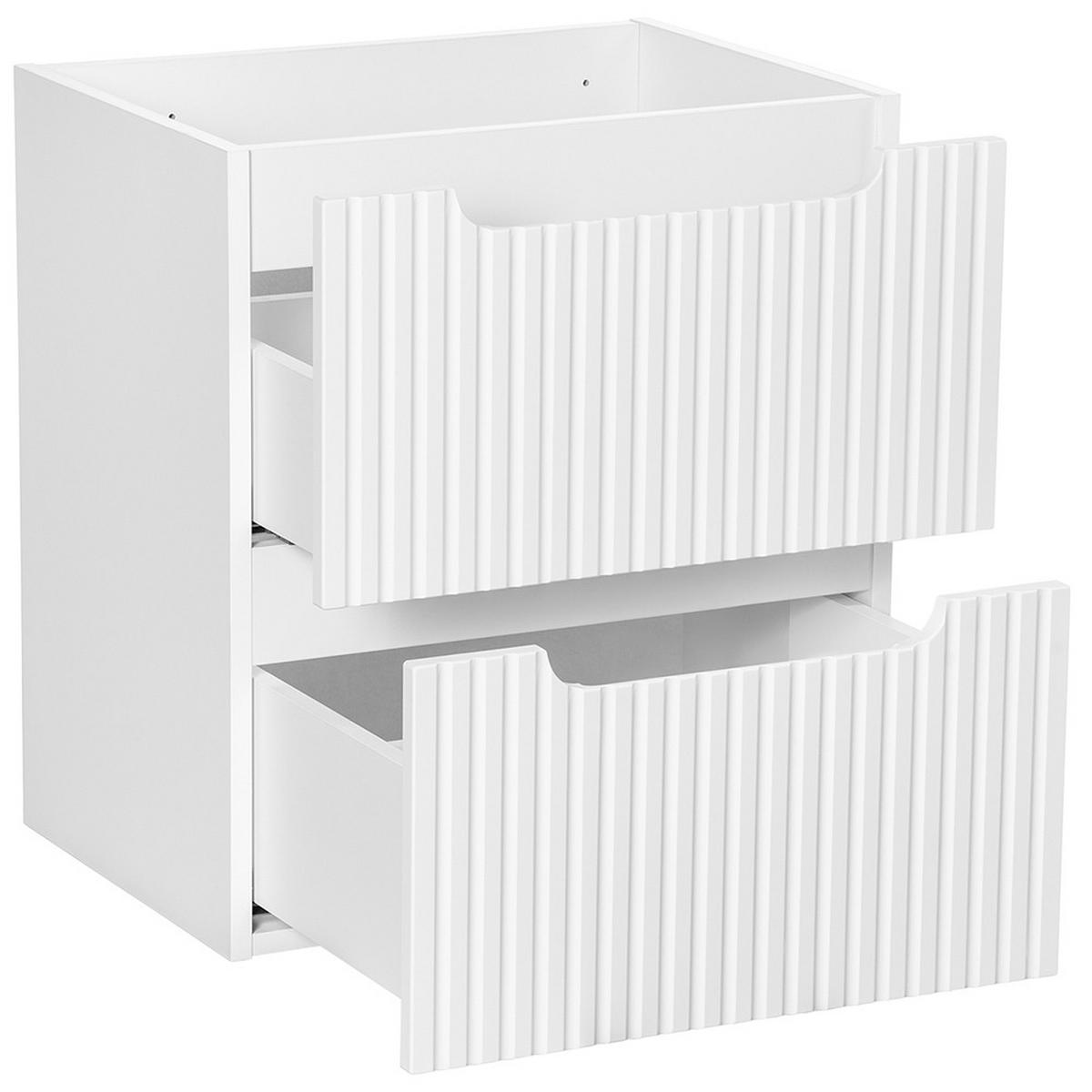 WASCHTISCH Newport-56 - Weiß, Holzwerkstoff (51/59/40cm) - Lomado